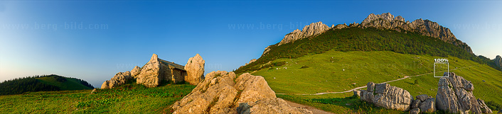Panorama Blick auf die Kampenwand