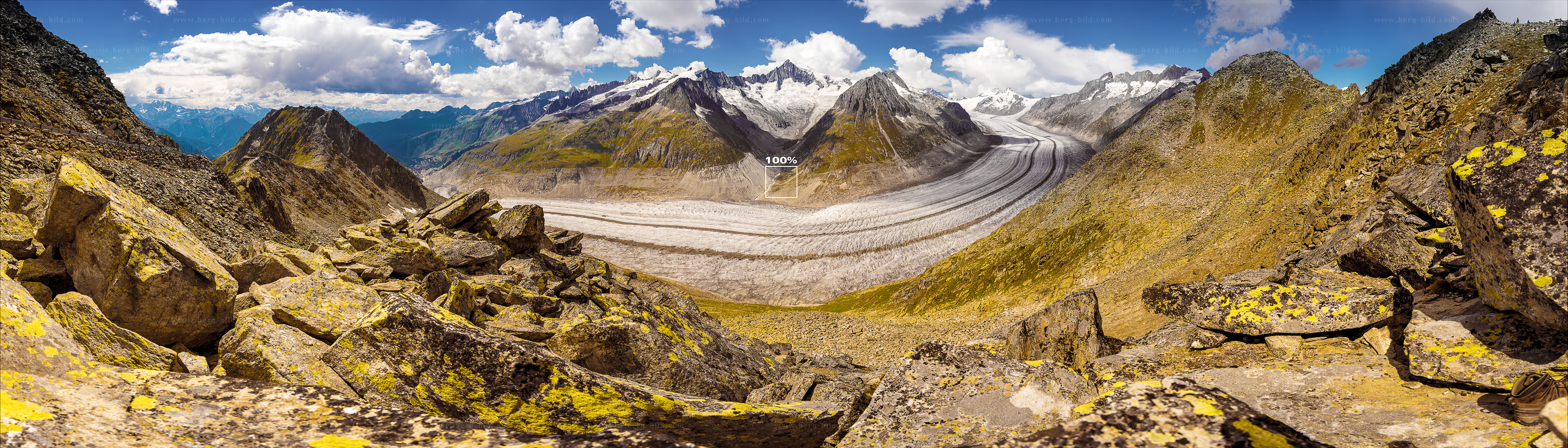 Großer Aletschgletscher groß und hochauflösend